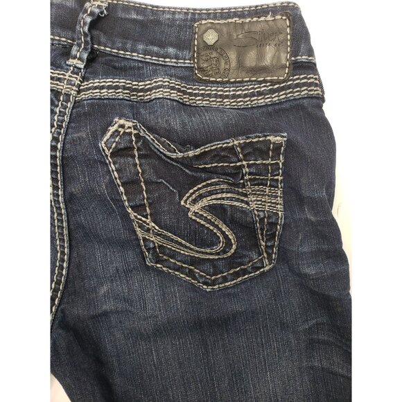 Silver Jeans Tuesday Mid Rise Skinny Womens Size W25 L31 Dark Wash Pre Owned - Picture 11 of 11